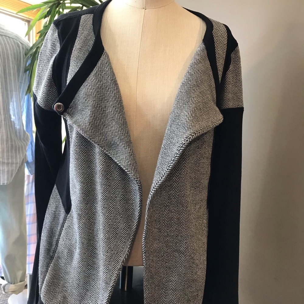 Michael Stars Knit Herringbone Jacket